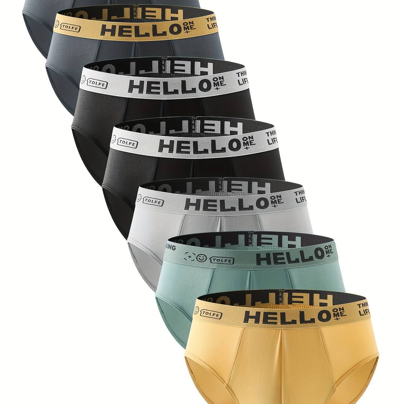 

[top-] 7pcs & Briefs - Letter , - , Non-transparent, , For
