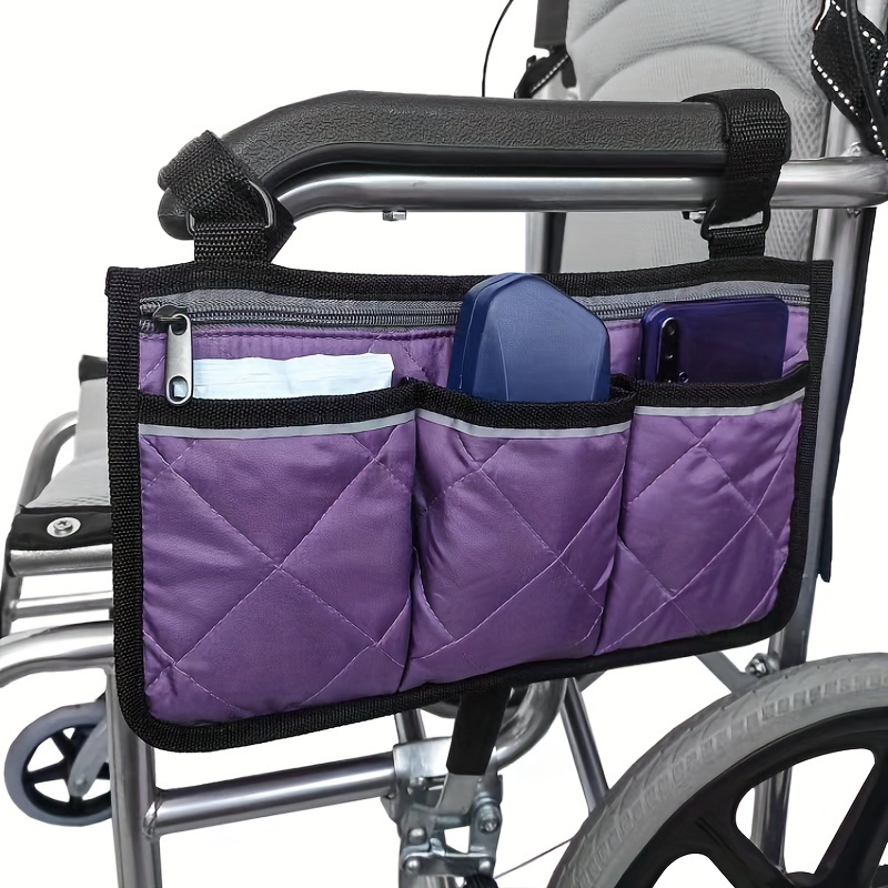 Rollstuhl-armlehnen-organizer, Reisezubehör-aufbewahrungstasche, Mehrere  Taschen, Rollstuhl-armlehnen-seitentasche - Taschen & Gepäck - Temu