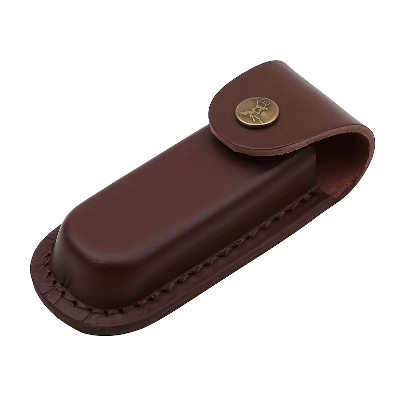 

1pc, Cowhide Knife Cover - Folding Knife Protector And Organizer Pouch For Kitchen Tools And Accessories
