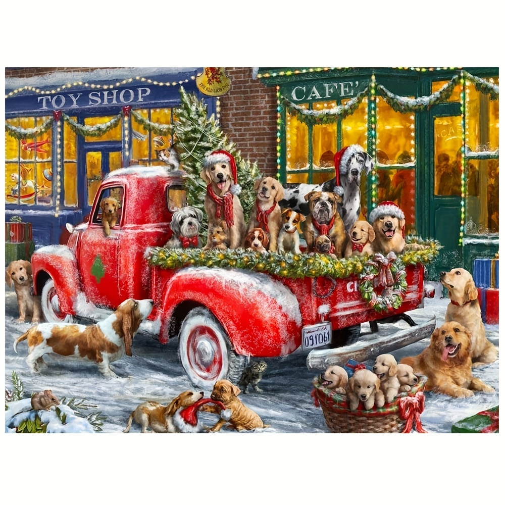 Noël Shop Jigsaw Puzzle Animal Pour Adultes Jouet De Puzzle - Temu Belgium