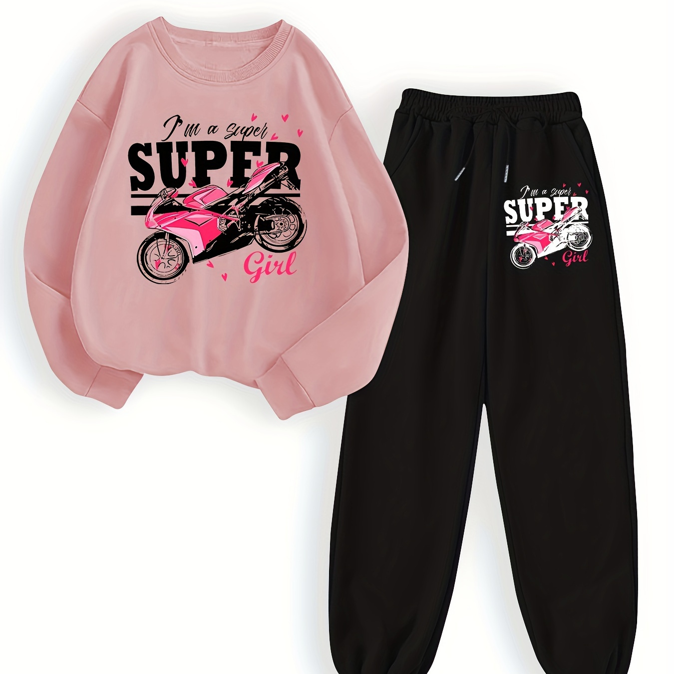 

's Motorcycle Sweatshirt & Set - , Washable, , Long - For Fall/