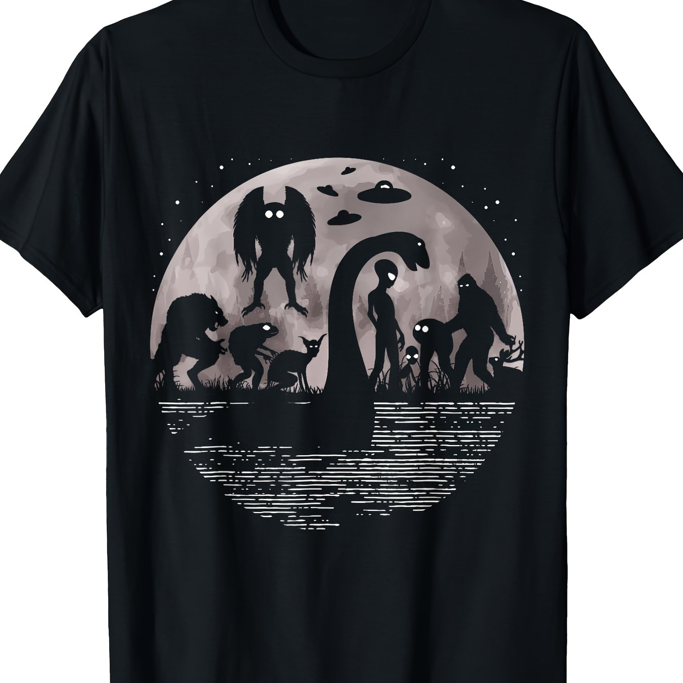 

Mothman And Fun Creature T-shirt- 220g 100% Cotton.