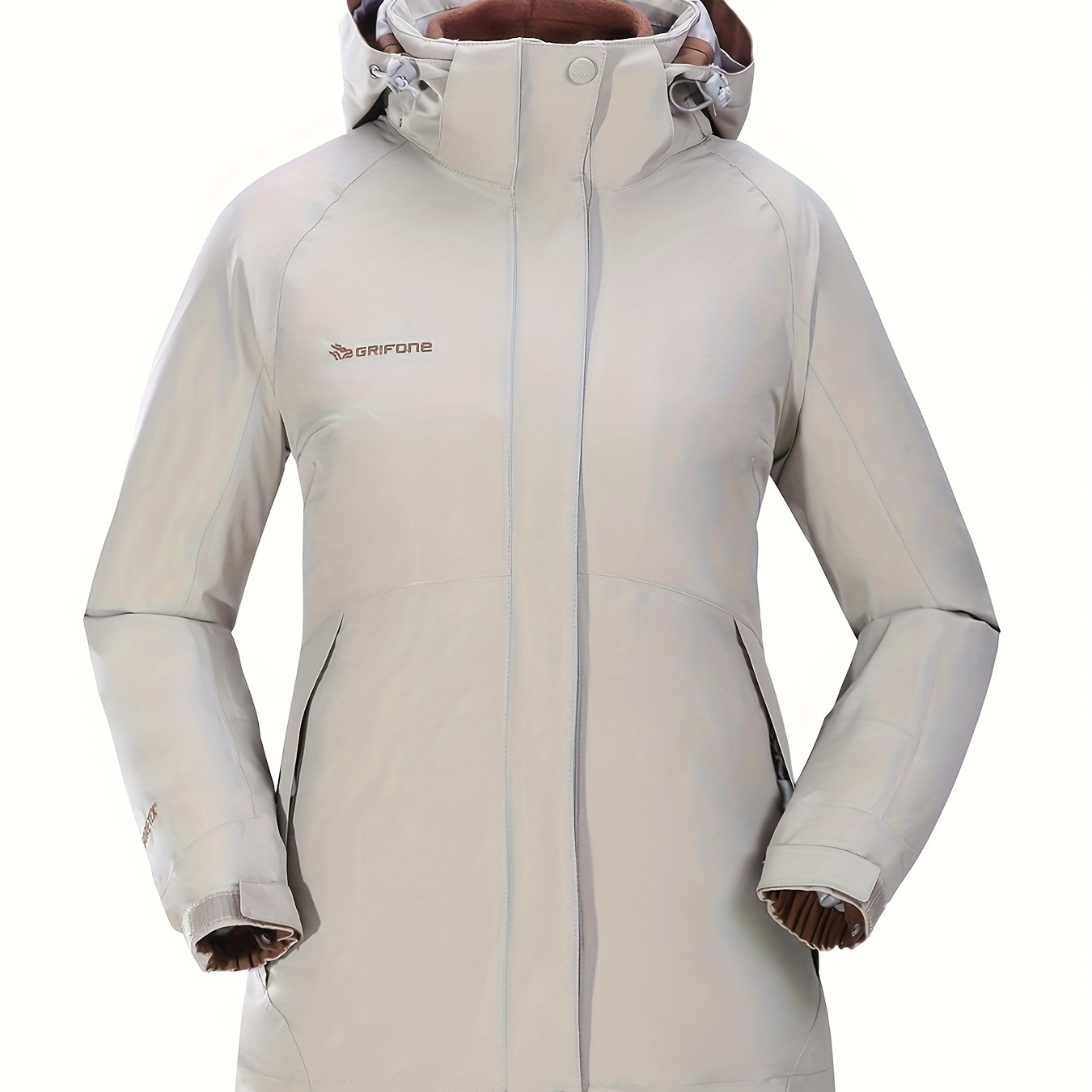 3-in-1 Outdoor Ski Jacket, Windproof & Waterproof Fleece Lined Thermal  Hooded Jacket, Women's Winter Sports Jacket For Hiking Mountaineering  Snowboard