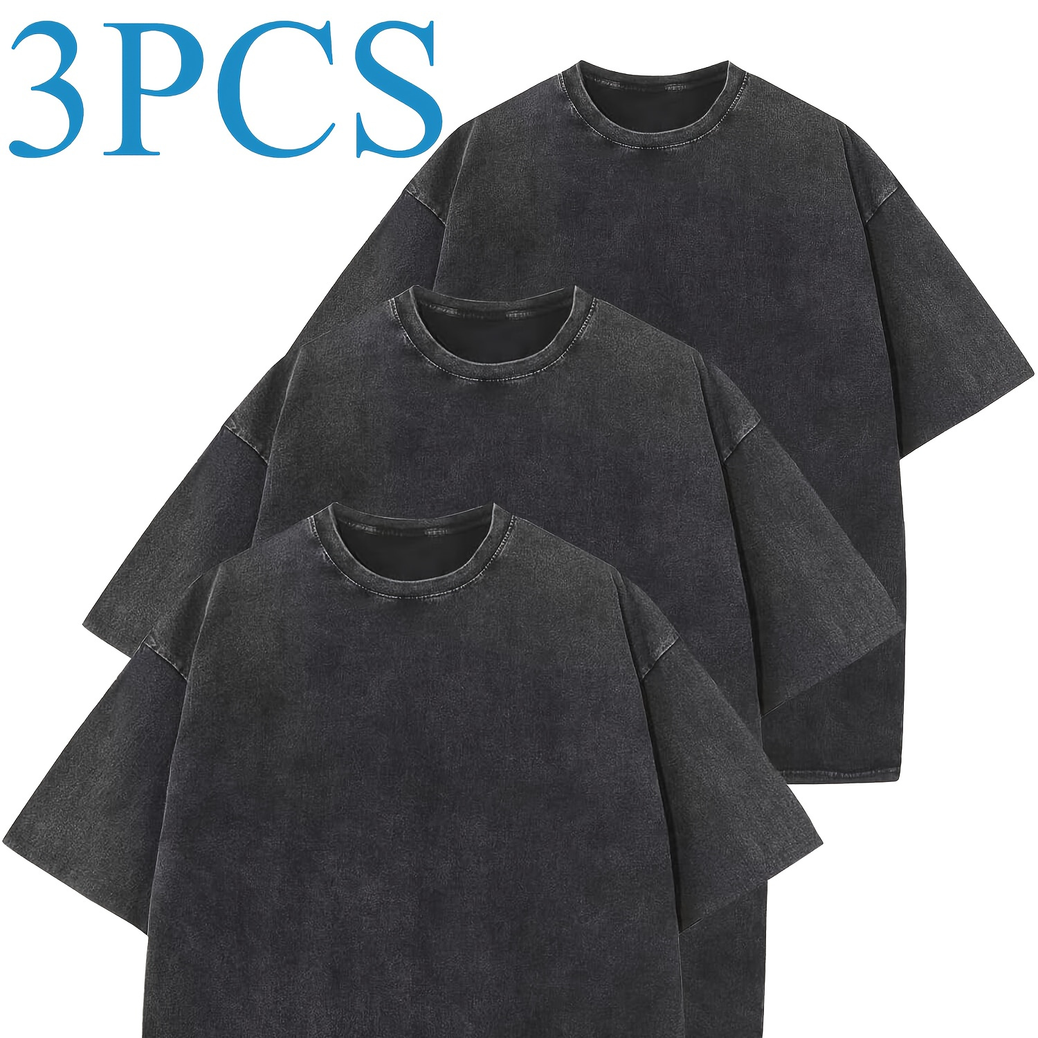 retro washed loose fit t shirt cotton oversized vintage tees