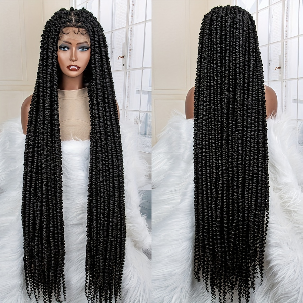 Knotless Braids- Midnight Blue Lace Frontal Box Braided Wig