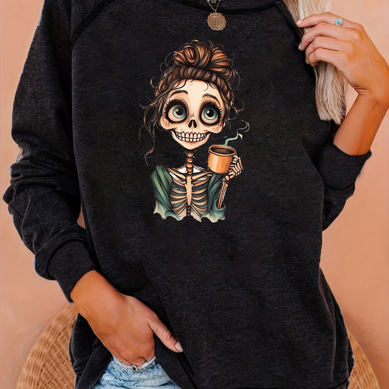 

Graphic 's Sweatshirt - Long , For Fall & , Washable