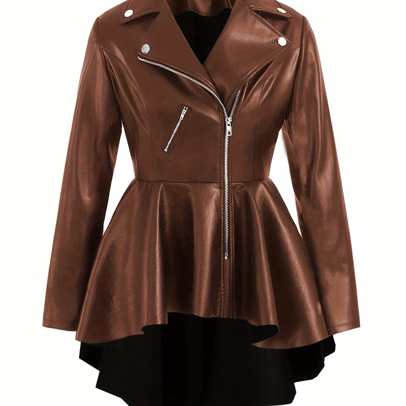 

Plus Size Women's Polyester Coat With Stand Collar, Water-resistant And , Autumn And Outerwear