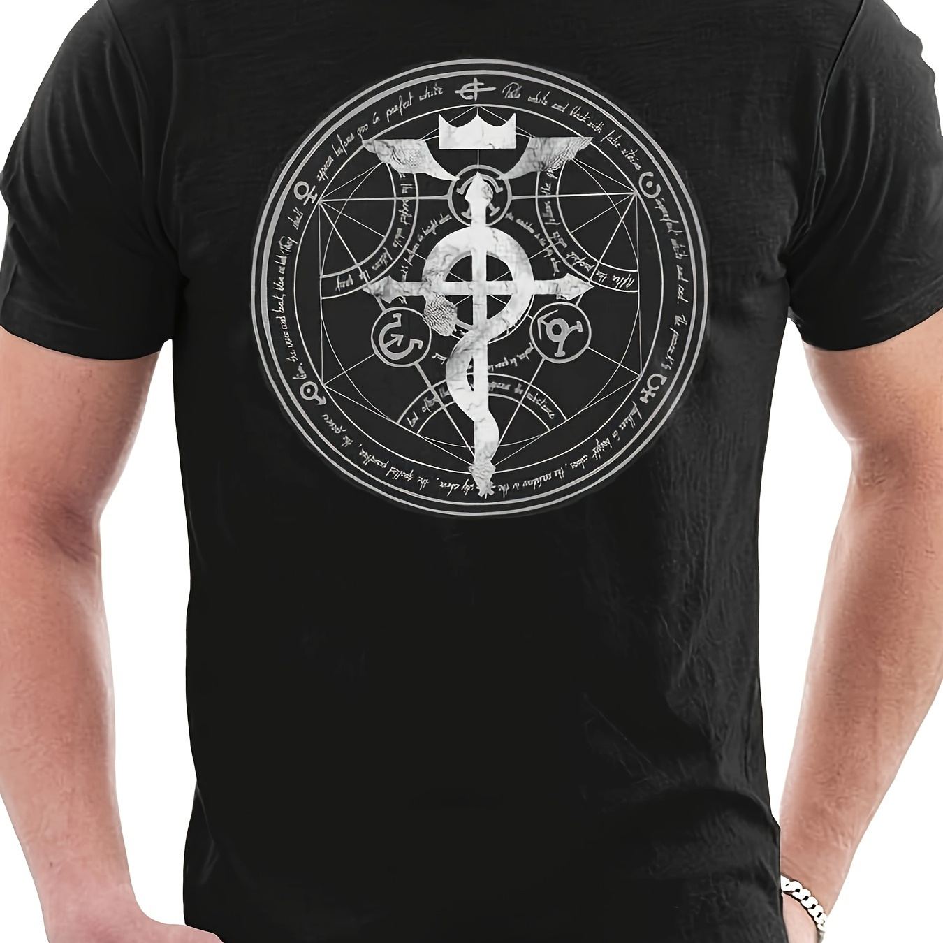 

Fullmetal Transmutation Circle Men's T-shirt Black