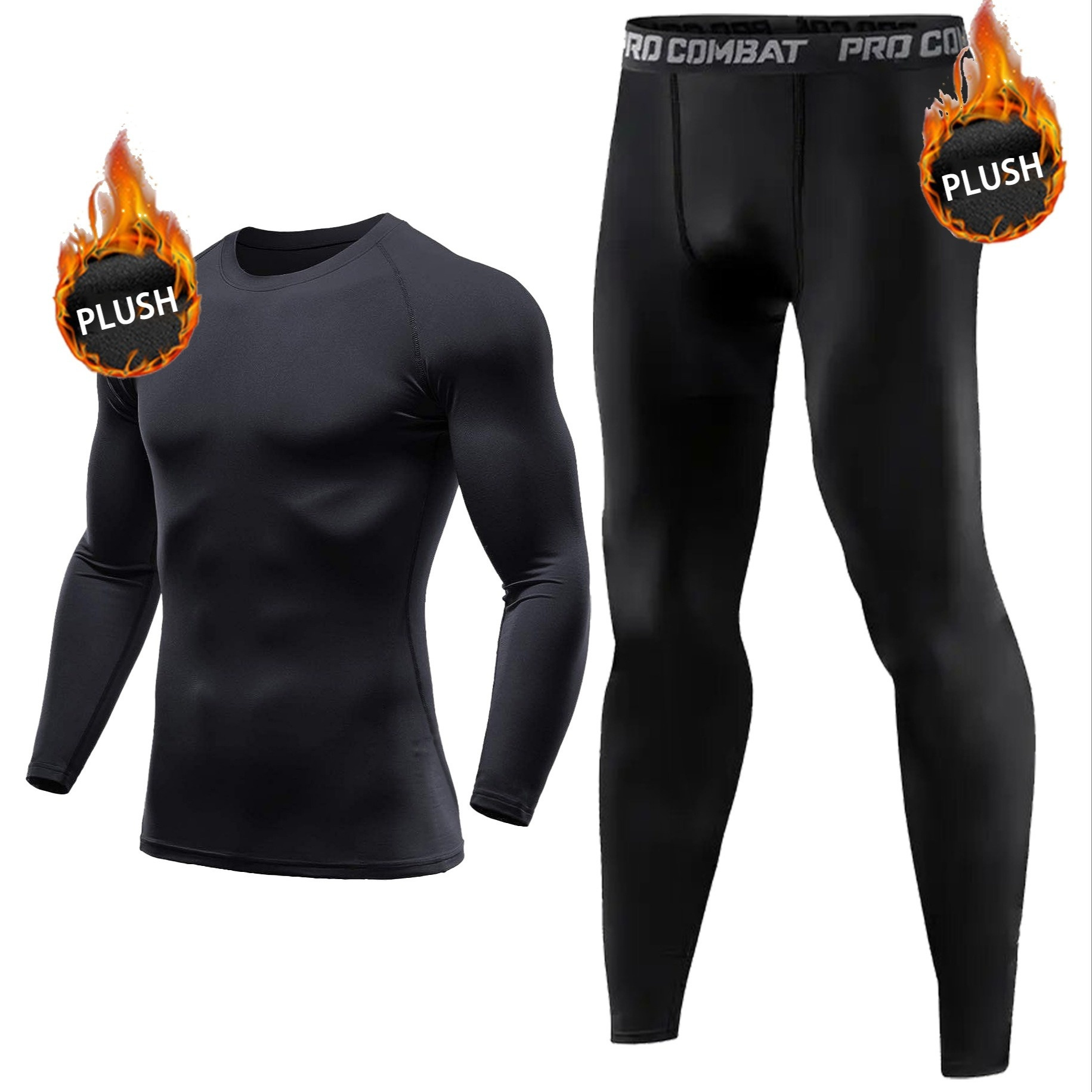 Men's Base Layer Cycling Hiking Basketball Thermal Underwear - Temu Canada