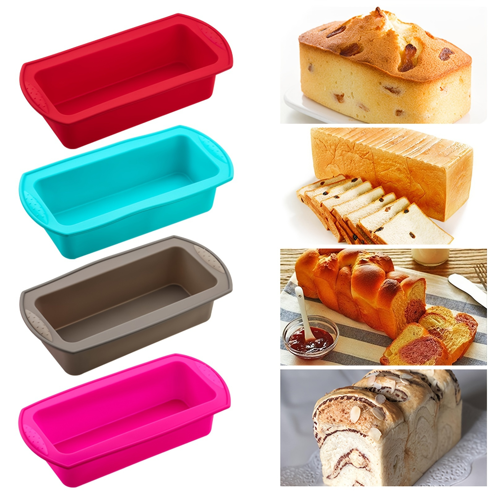 Silicone Loaf Pan, Toast Mold, Silicone Handmade Soap Mold, Rectangular Mold,  1000ml- Soap Mold, Cake Mold, Baking Tools, Kitchen Gadgets, Kitchen  Accessories, Home Kitchen Items - Temu