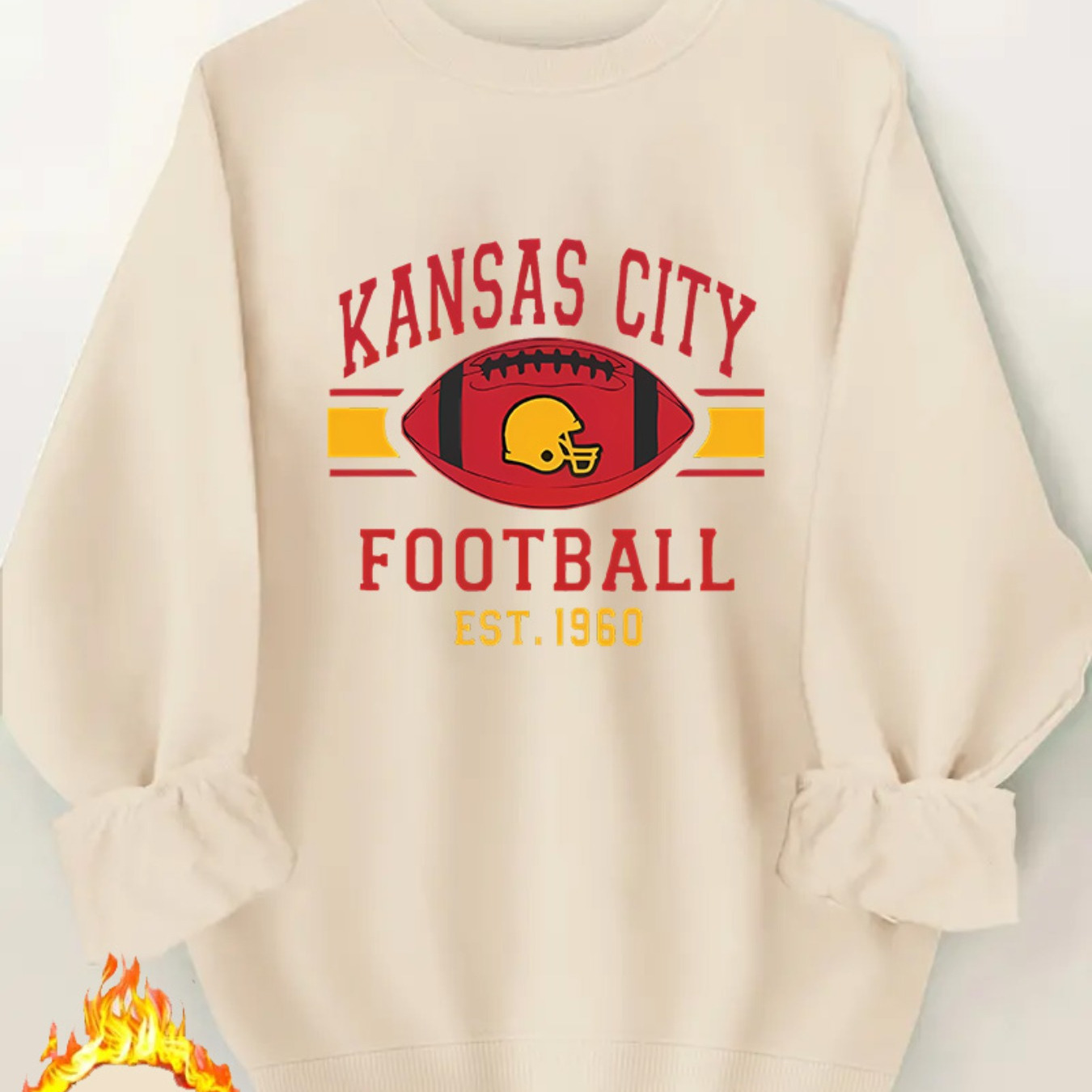 

Plus Size Fleece-lined Sweatshirt & - For Women