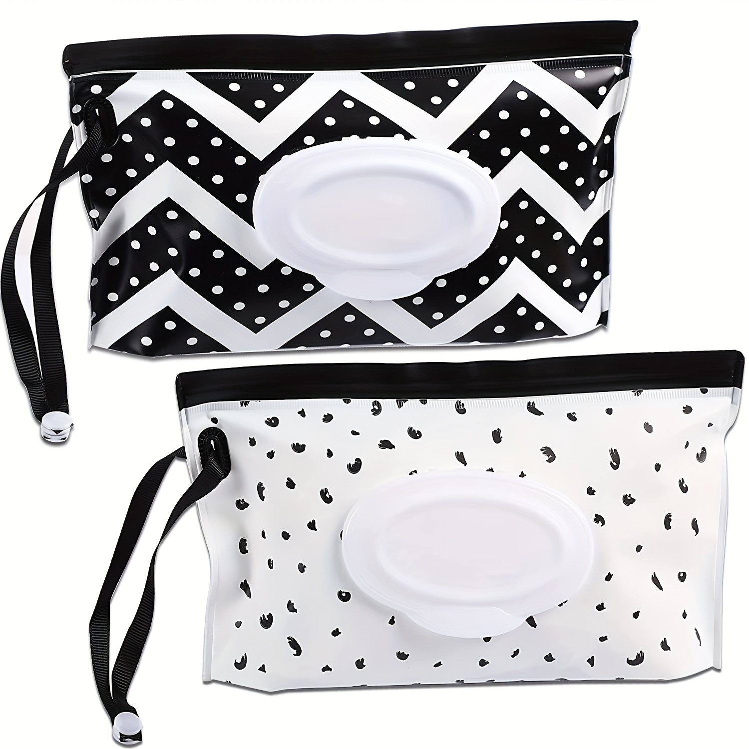 

2pcs/set Baby Wipes Container, Reusable Portable Wet Wipe Pouch, Wipe Dispenser Container, Baby Travel Wet Wipe Holder