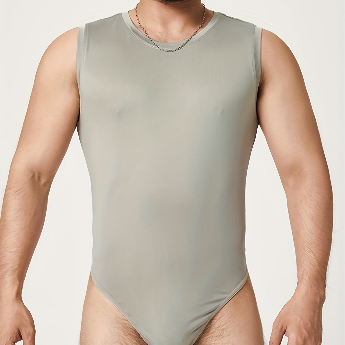 Men's Sleeveless Thong Bodysuit, Hollow Mesh See-through Leotard Sexy  Underwear For Adult Flirting Pleasure For Men Gay, Shop On Temu And Start  Saving