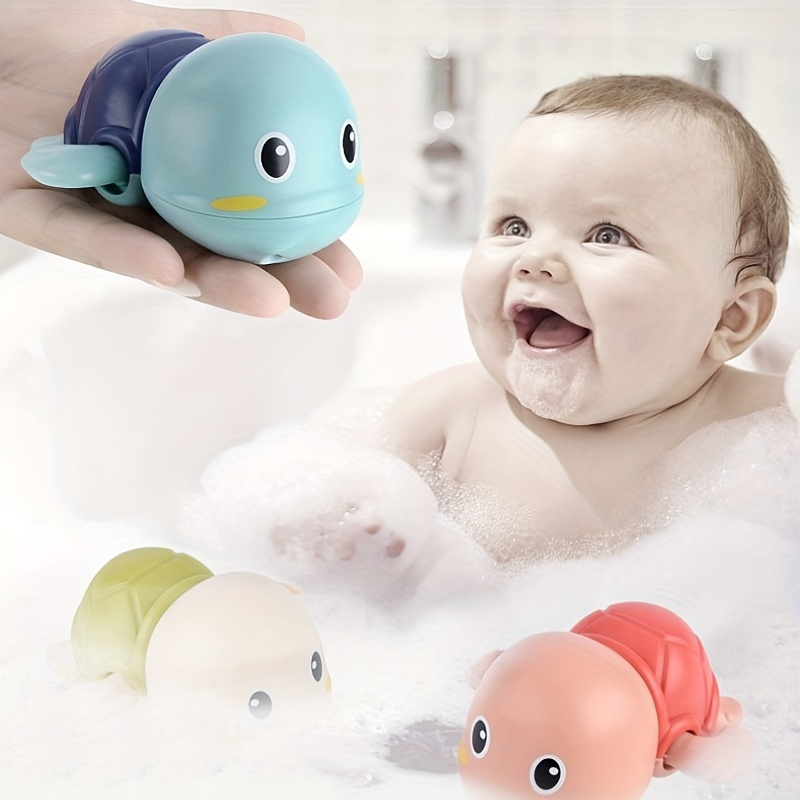  Bath Toys, 3 Pack Cute Swimming Turtle Bath Toys for Toddlers  1-3, Floating Wind Up Toys for 1 Year Old Boy Girl, New Born Baby Bathtub  Water Toys, Preschool Toddler Pool