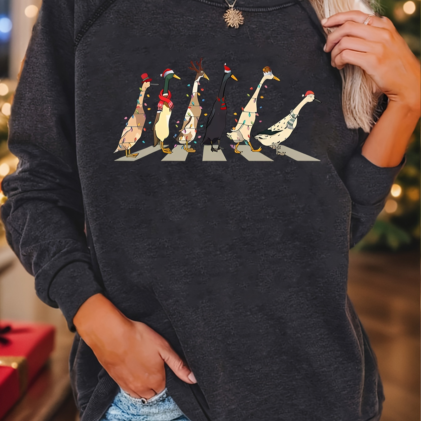 

' Sweatshirt, Pullover Long Sleeves, H- , , Regular Fit - - Christmas