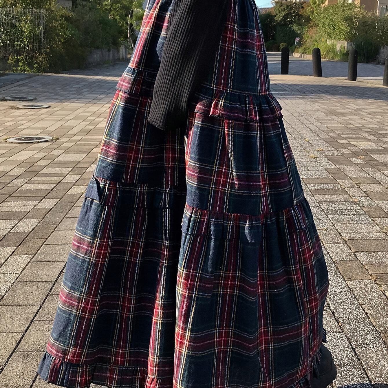 

Elegant Midi Skirt For Women, A-, Polyester, Machine Washable - All