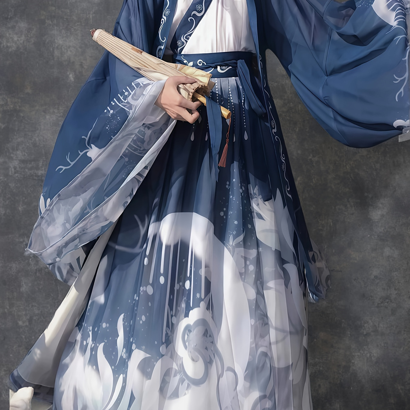 Original Hanfu 3pcs Set: Coat * Skirt. Printed Floral Clothes * Hanfu for  Women. Ancient Chinese Costume Women Clothes Traditional Hanfu Dance  Costumes Folk Dress for Graduation Party Meeting New Year ...