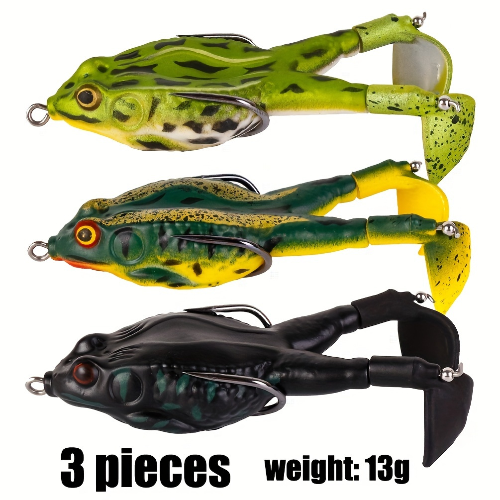 Topwater Frog Duck Fishing Lures For Bass - Propeller Crankbaits With  Floating Rotating Tail Tractor Kit Accessories