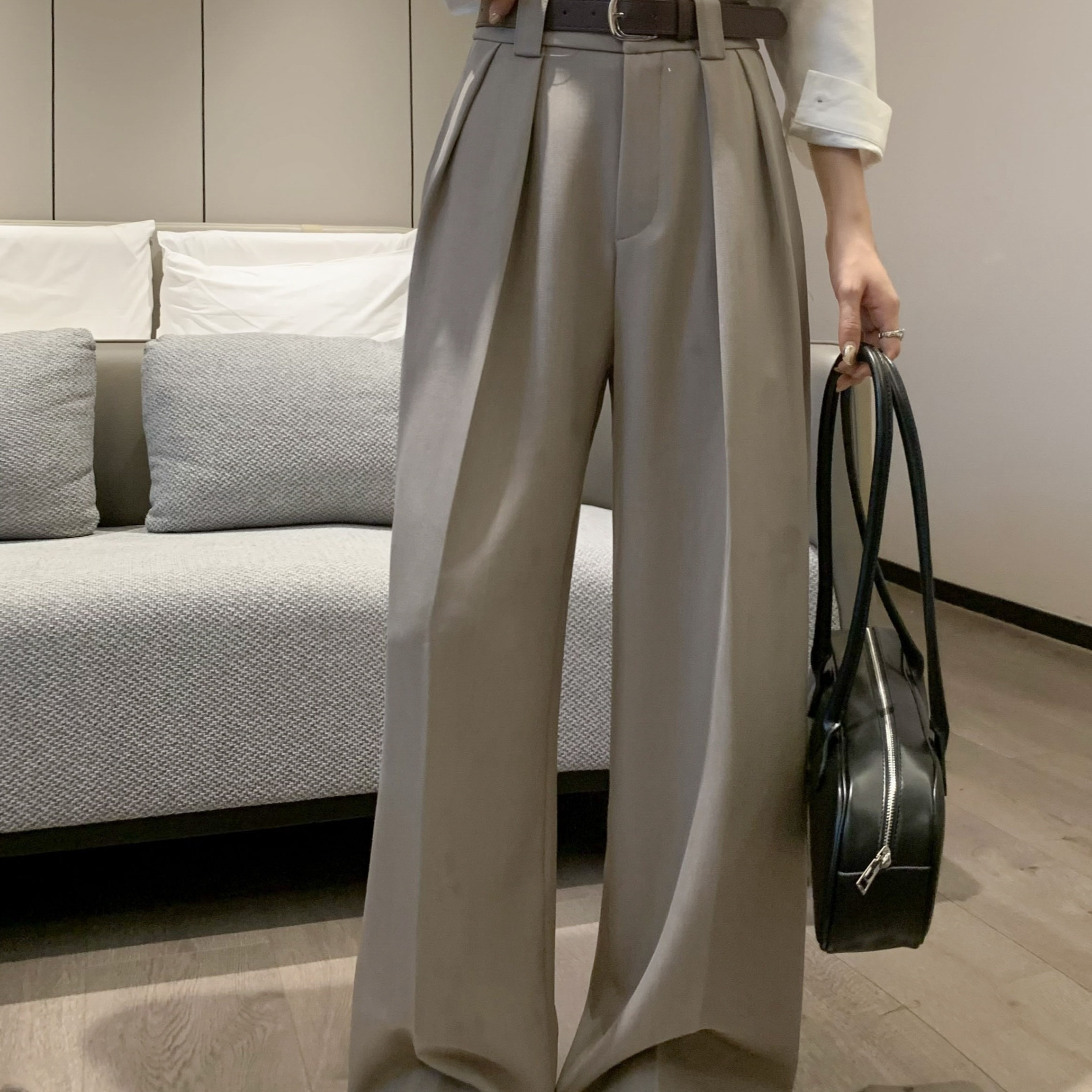 

-leg Pants For Women - Waist, , Non-stretch Polyester , -