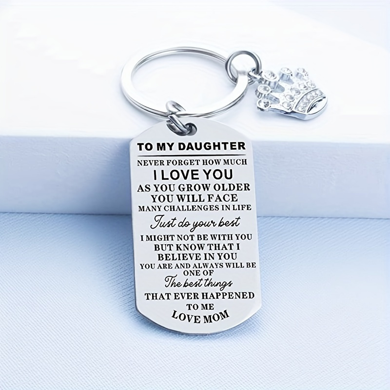 1pc Inspirational Gift Keychain Creative Gift for My Son Daughter, Gift for Children, Kids Accessories,$1.19,Temu