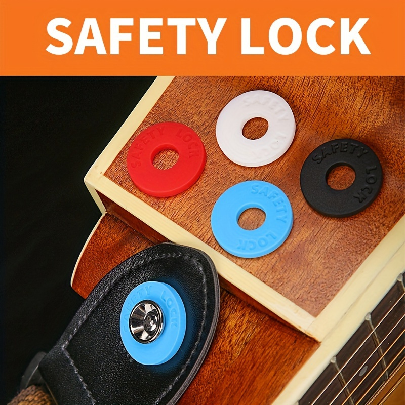 4pcs Electric Guitar Strap Locks Blocks Rubber Material Bass Guitar Strap  Lock - Agence de management