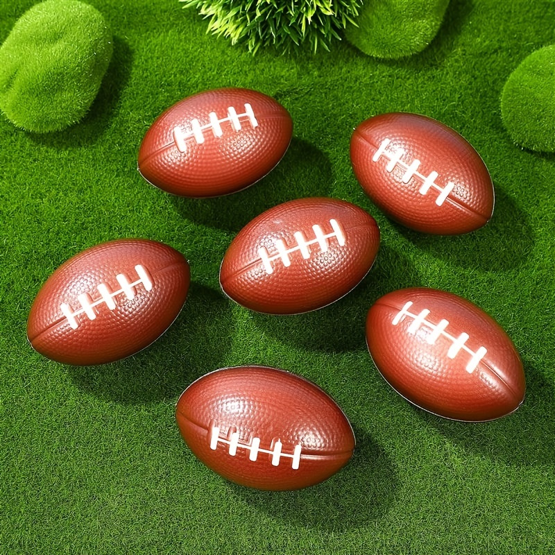 GiftExpress 1 Dozen 4 Foam Mini Football Stress Balls, Mini Sport Balls,  Superbowl Decoration Party Favor, Football Themed Party Supplies and