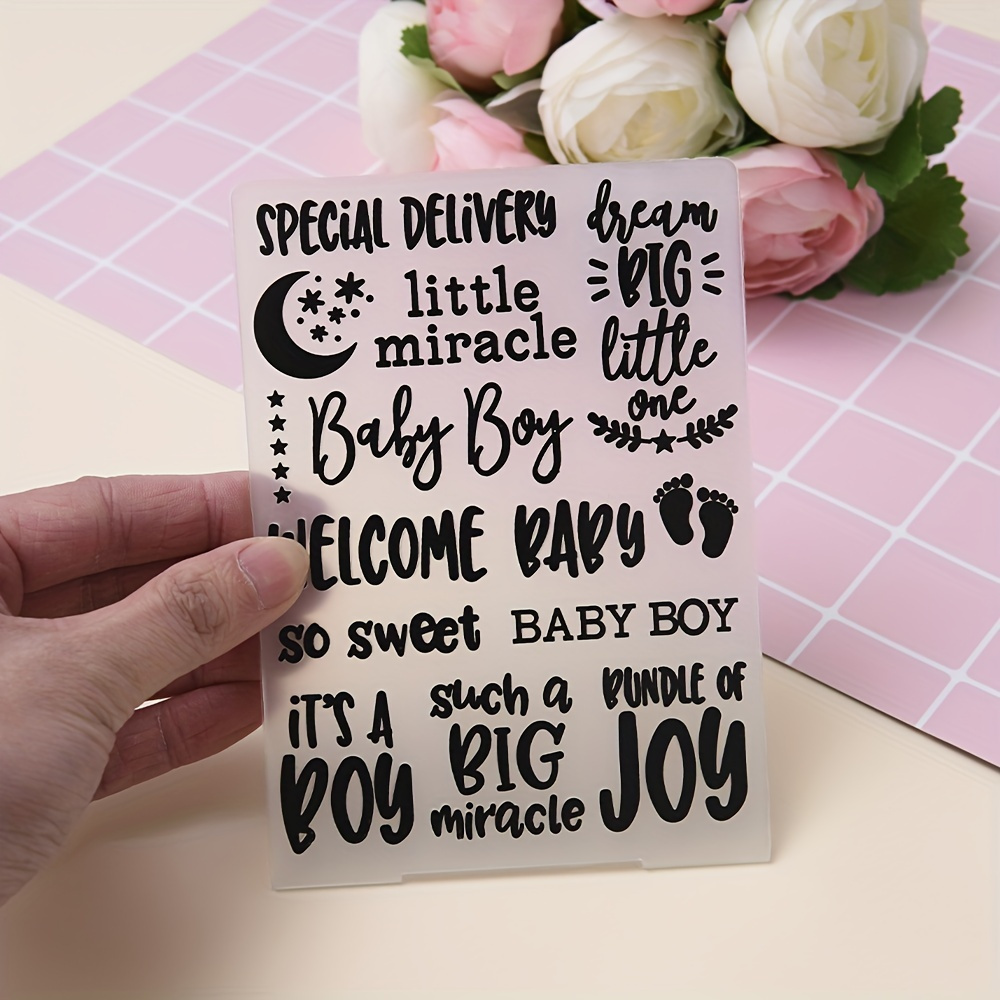 Embossing Folder Thank You - 10.6x14.5cm Plastic Template For Card ...