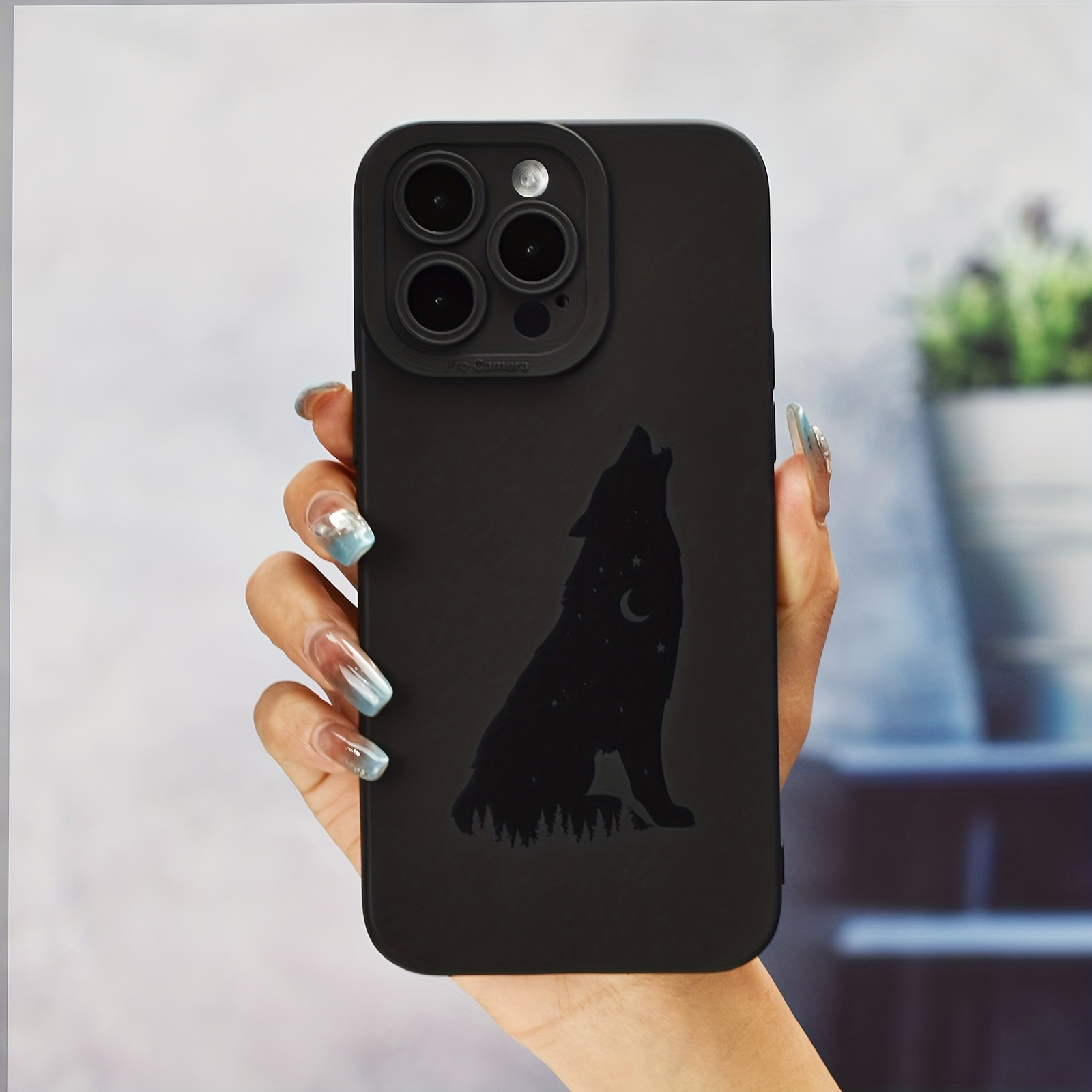 

Star Moon Wolf Pattern Print Tpu Protective Phone Case Anti-fall Protective Phone Case For Series Gift For Birthday/easter/boy/girlfriend