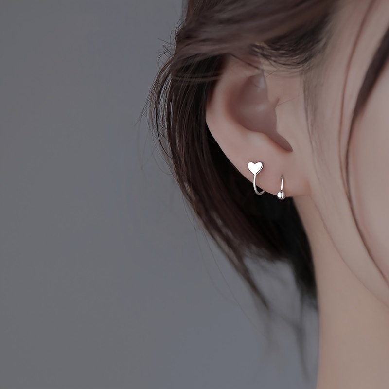 

Women's Titanium Steel Love Stud Earrings Personality Jewelry Gift