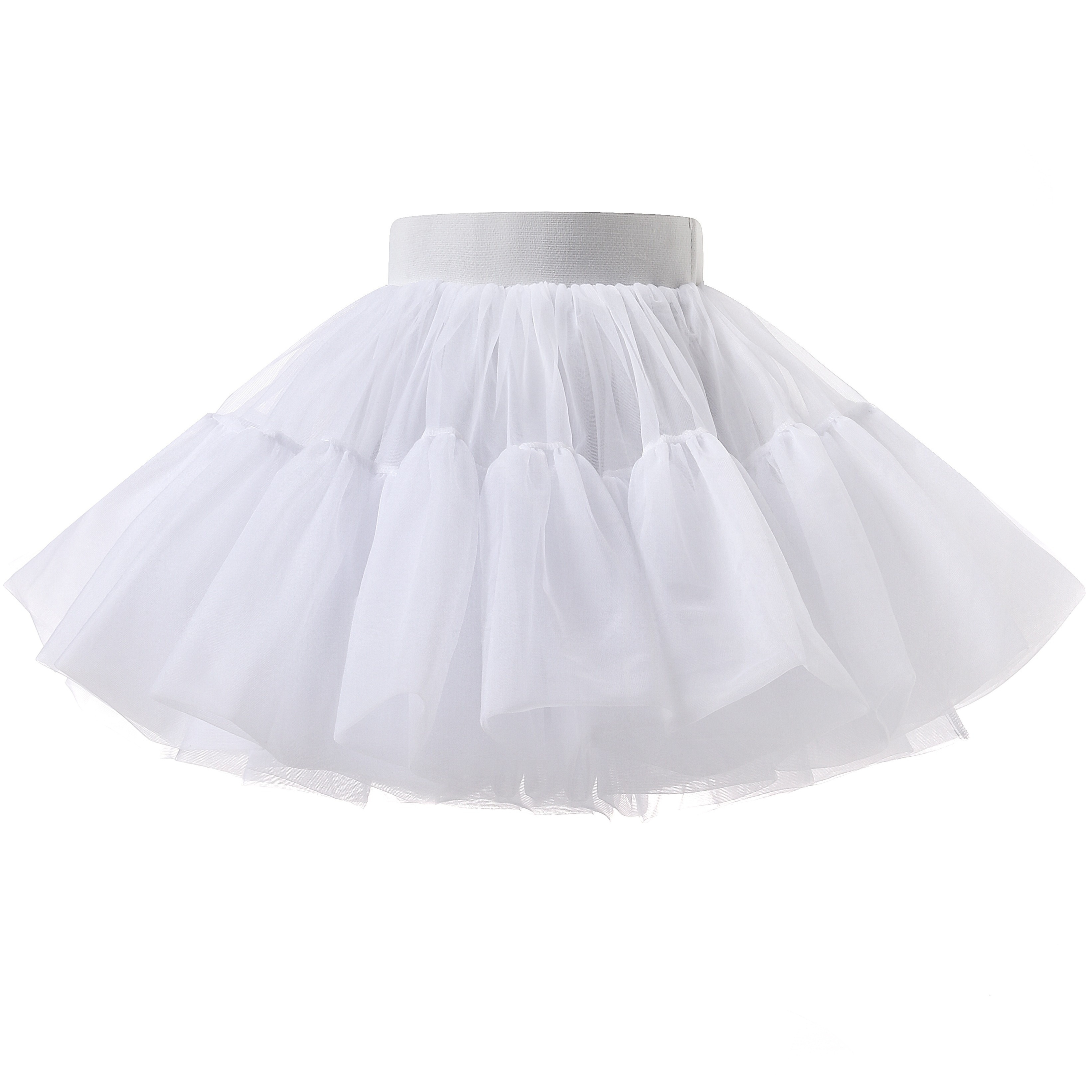 

Girls Solid Tutu Skirt Comfy Mesh Skirt Preppy Style For Summer Party Gift Performance Dance Everyday