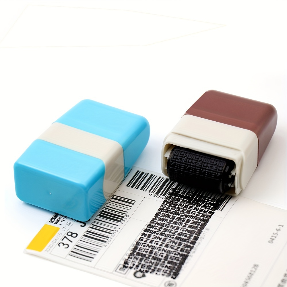 Envelope Sealer 4pcs Confidential Roller Stamp Identity Protection Roller  Stamp Mail Opener Envelope Opener 