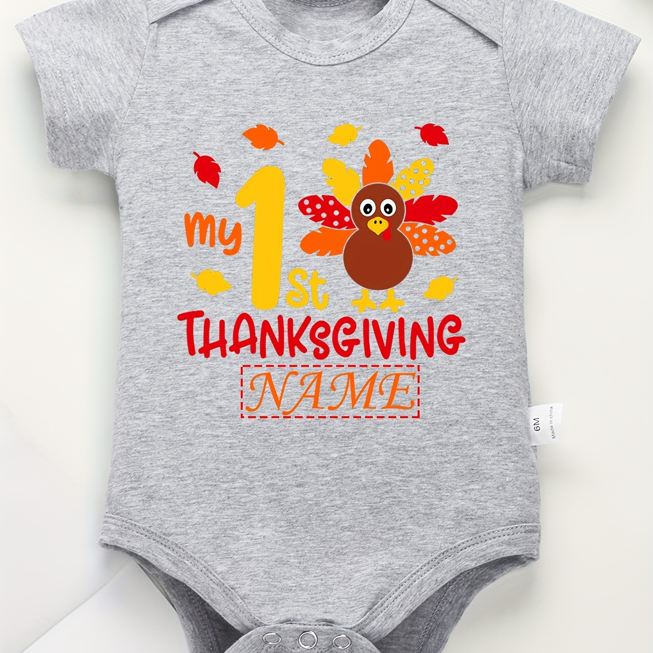 

Customizable ' ' For Kids - & Turkey & , Round , For