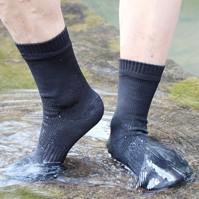 Calcetines de senderismo MIRMARU para hombre, 5 pares, multirendimiento,  que absorben la humedad, calcetines redondos para deportes al aire libre