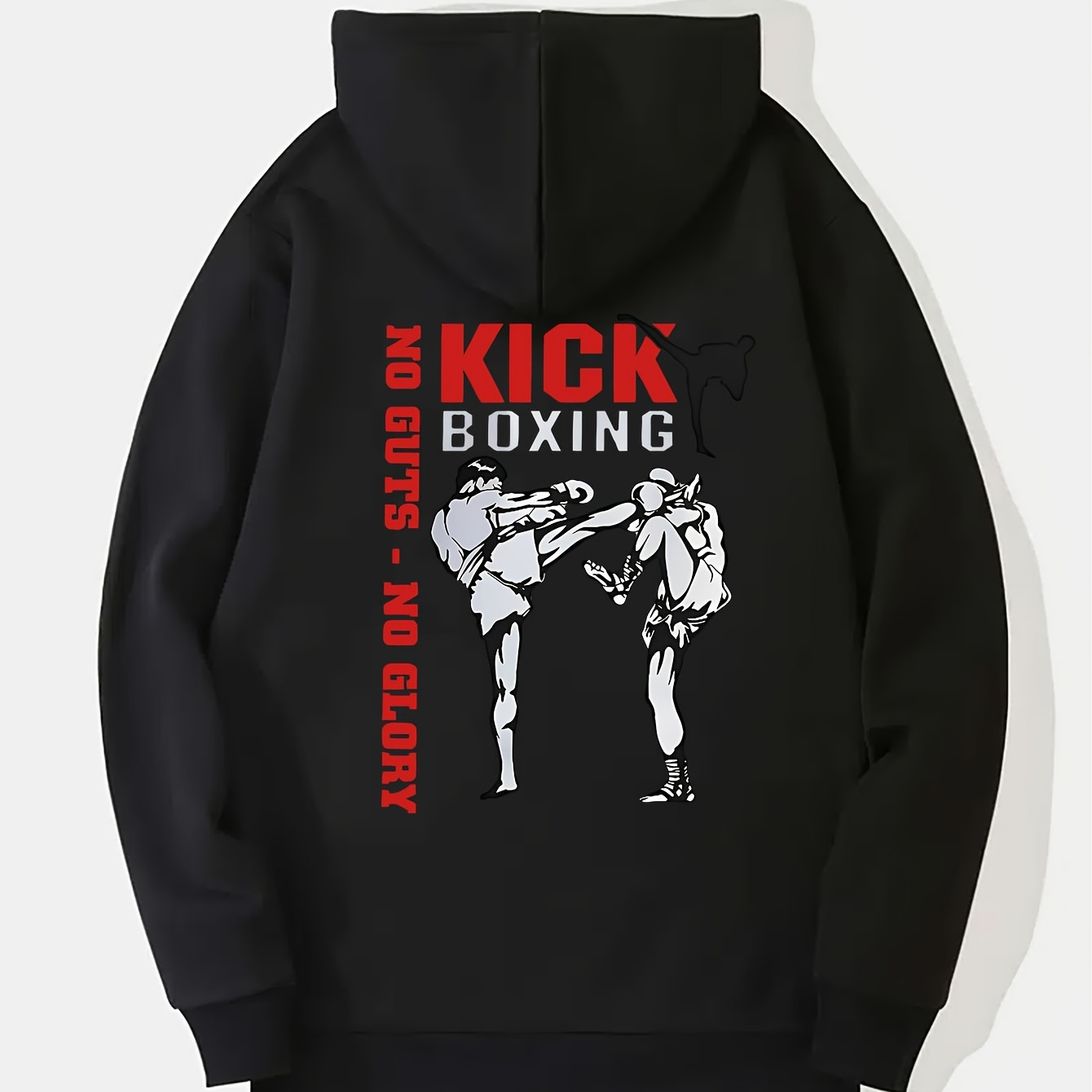 

Sweat à Capuche Décontracté et Confortable pour Homme avec Imprimé Kickboxing - Pull à Manches Longues Tendance, pour & l'Hiver