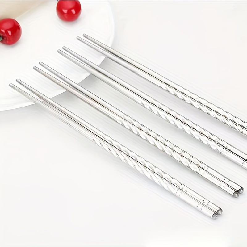 Luxurious Laser Engraved 304 Stainless Steel Chopsticks - Perfect For  Japanese, Chinese, And Korean Cuisine! - Temu