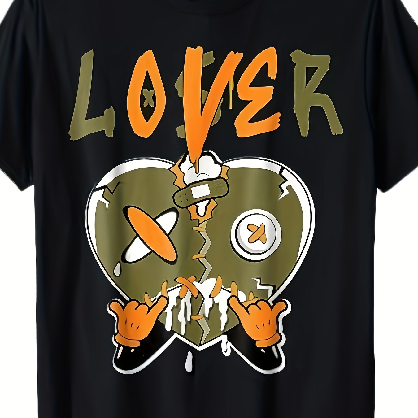 

Drip Heart Olive Green 5s Matching For Men Women T-shirt220g