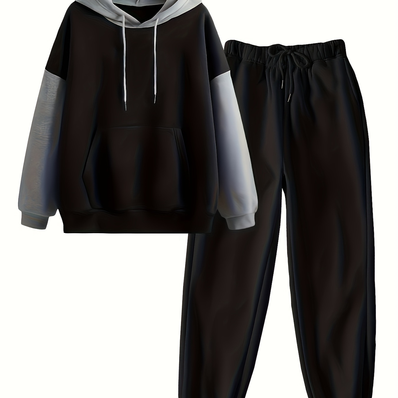 

Women' Hoodies Sports Sweatshirts Two-piece Set Long Sleeve Sweatshirt And Pants Sports Suit