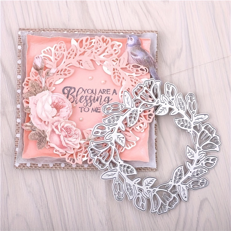 

Create Beautiful Crafts With This Round Wreath Metal Cutting Die - Perfect For Diy Art, Scrapbooking & More!