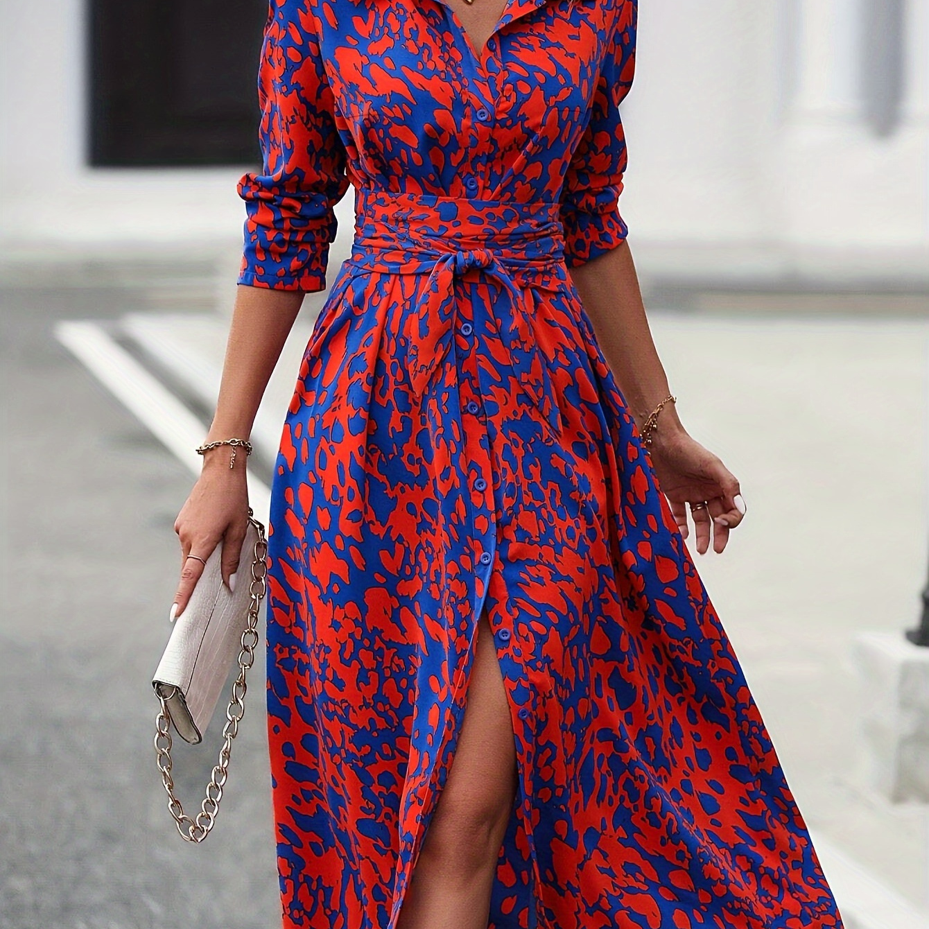 

Stylish Printed Dress With Elegant Orientation