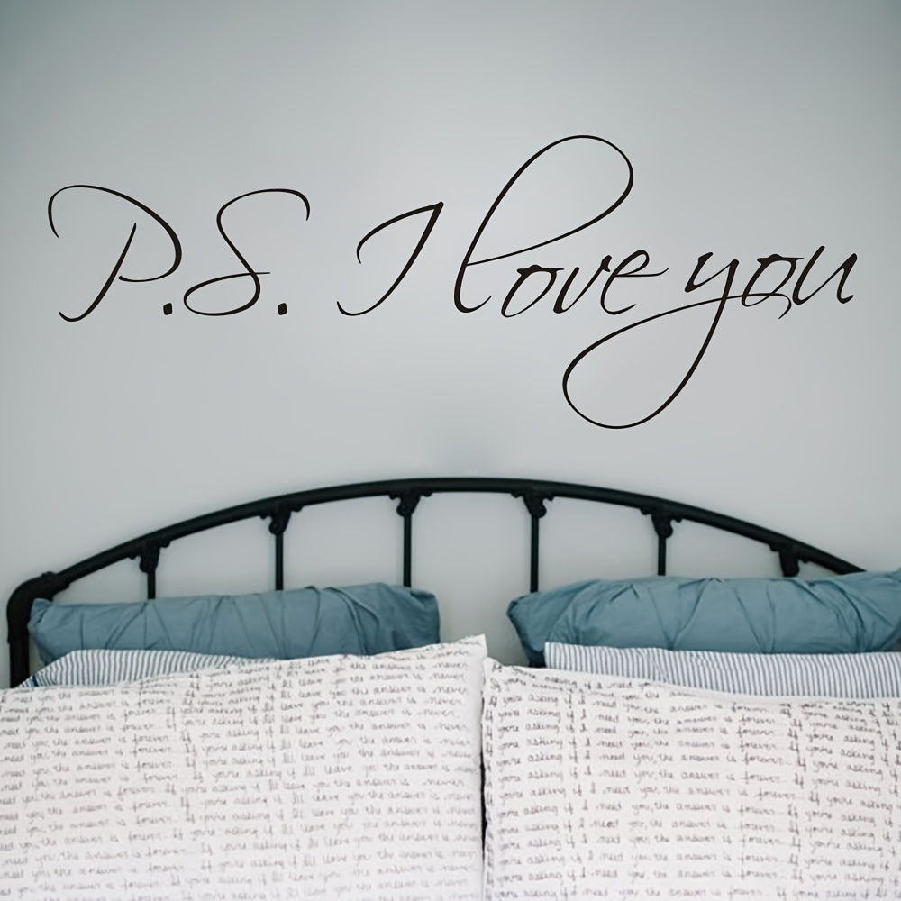 Add a Touch of Love to Your Home with this I Love You Wall Decal - 34x12in