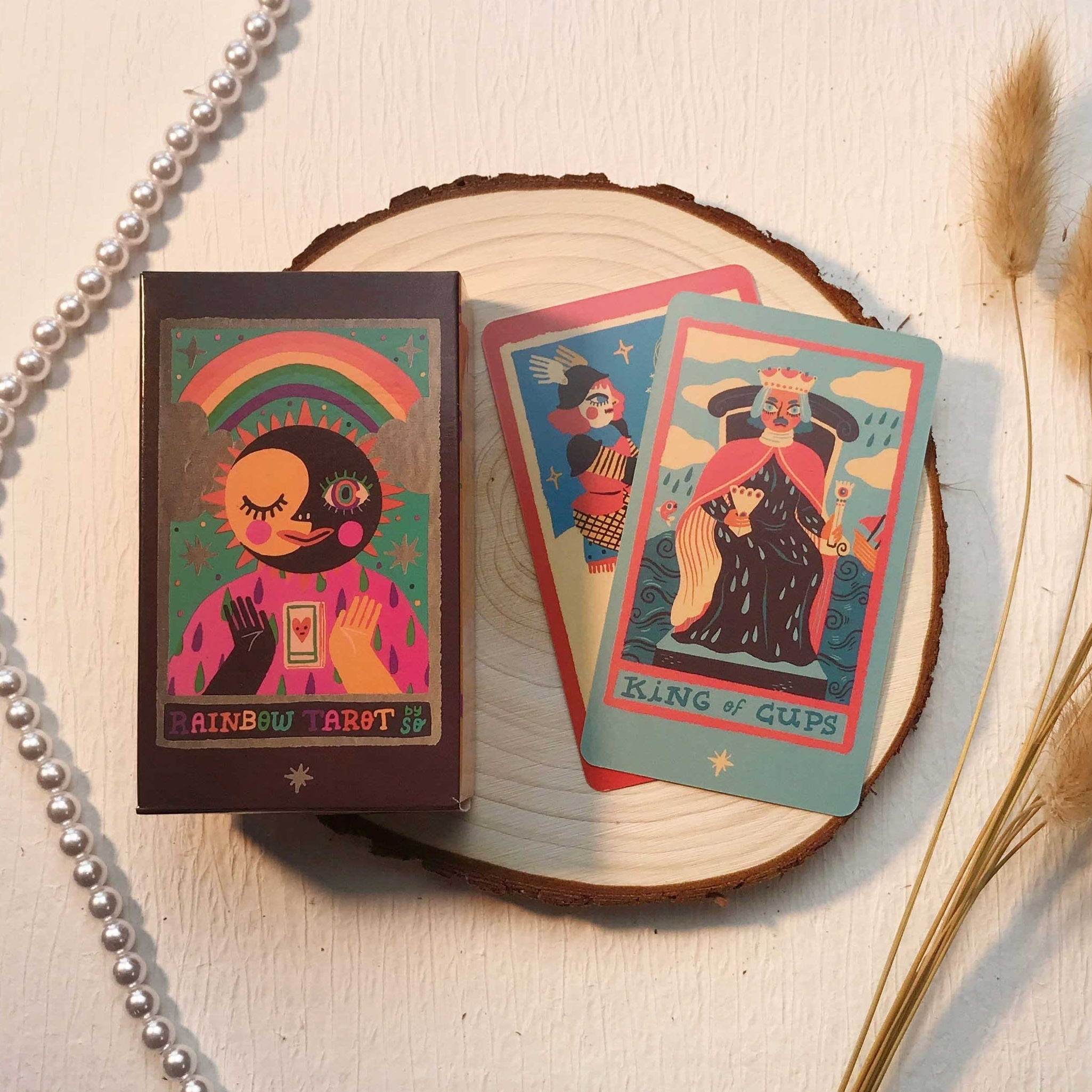 The Rainbow Tarot 78 Cards Tarot Tarot Set Cute Tarot Tarot Cards Deck Sets Tarot Stickers For