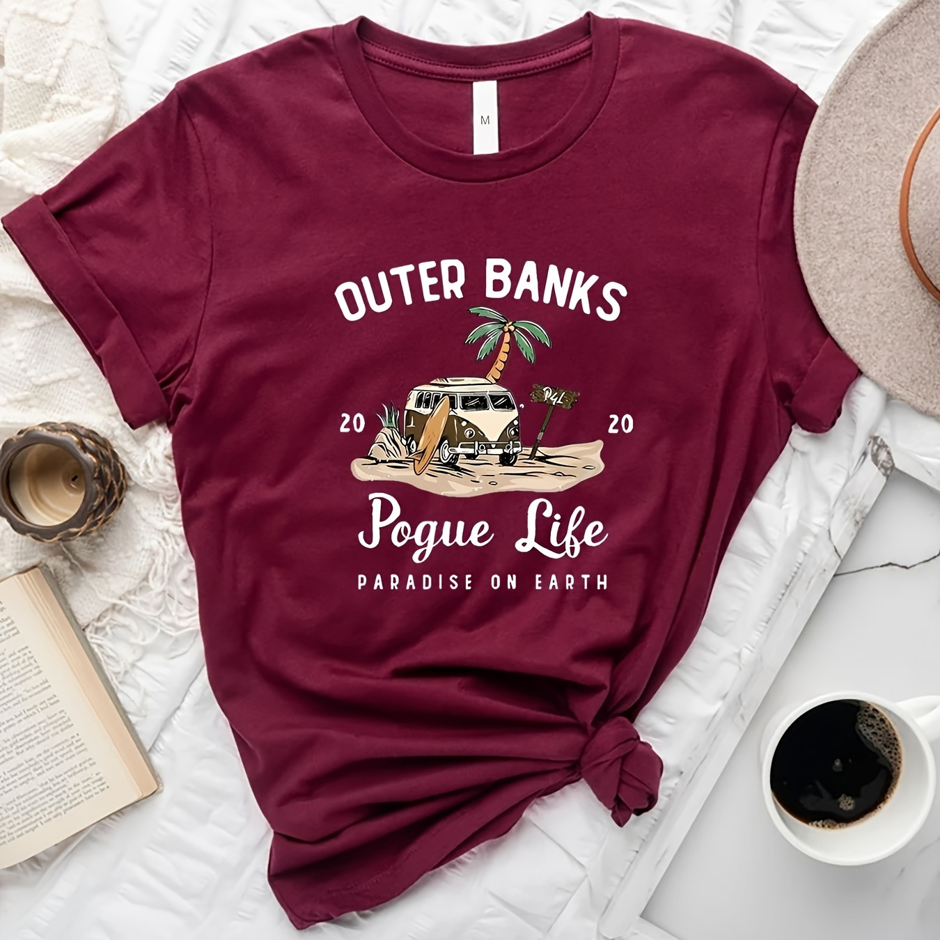 

T-shirt Imprimé Graphique, Haut Décontracté À Manches Courtes Et Col Rond Pour L'été Et Le Printemps, Vêtements Pour Femmes