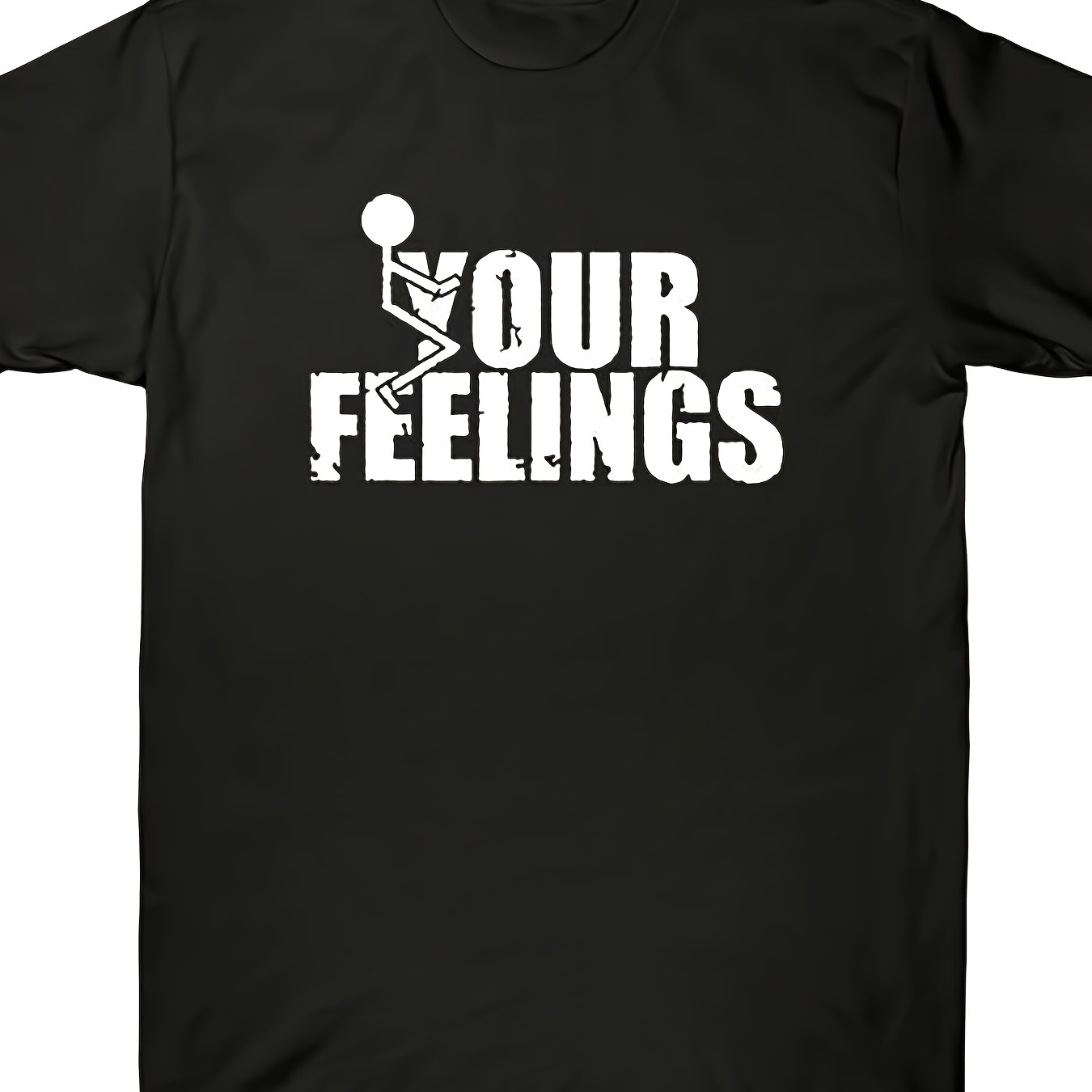 

Funny T-shirt Feelings Men' Vintage Quote Fvck Tee Humor Gift Your Cotton Soft And Comfortable Round Neck - 220g