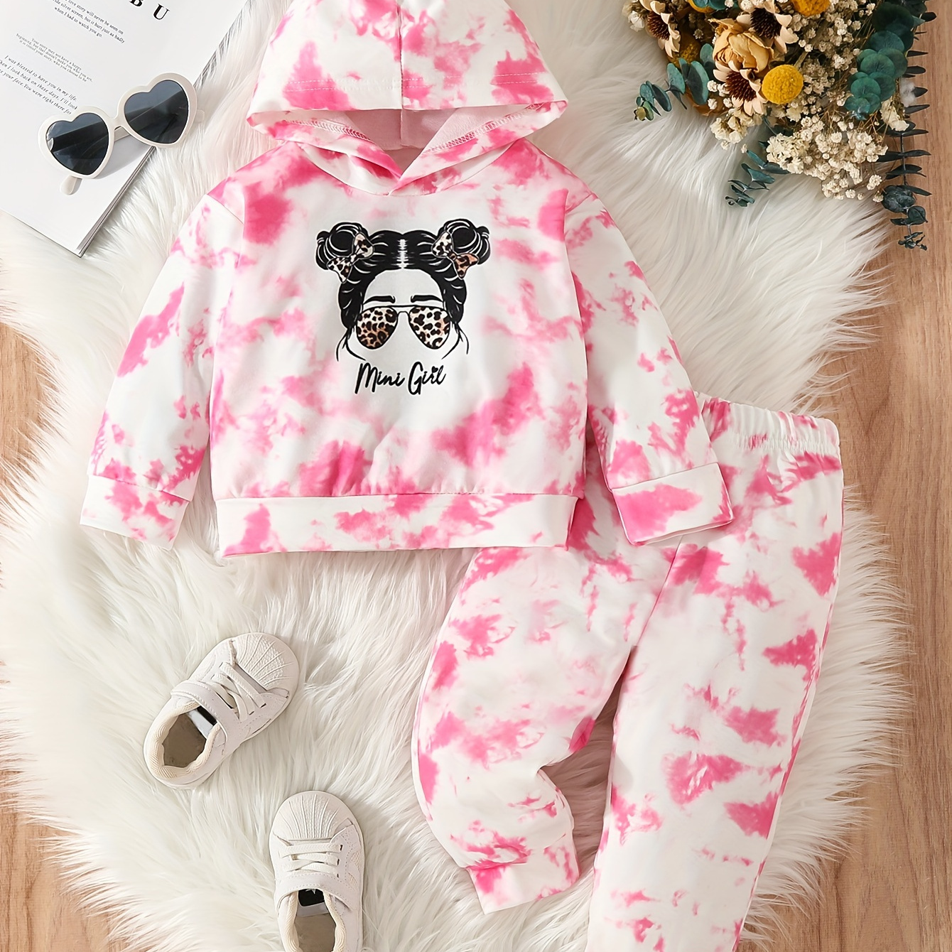 ZAANTI Roupas Para Bebês Meninas Com Estampa De Letras Tie Dye