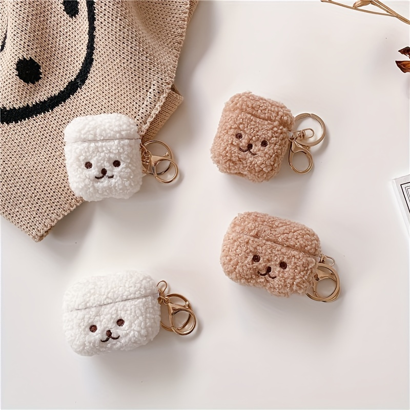 

Cute Plush Teddy Dog Case For Apple For Airpods 3rd & 2nd Generation Wireless Earphones