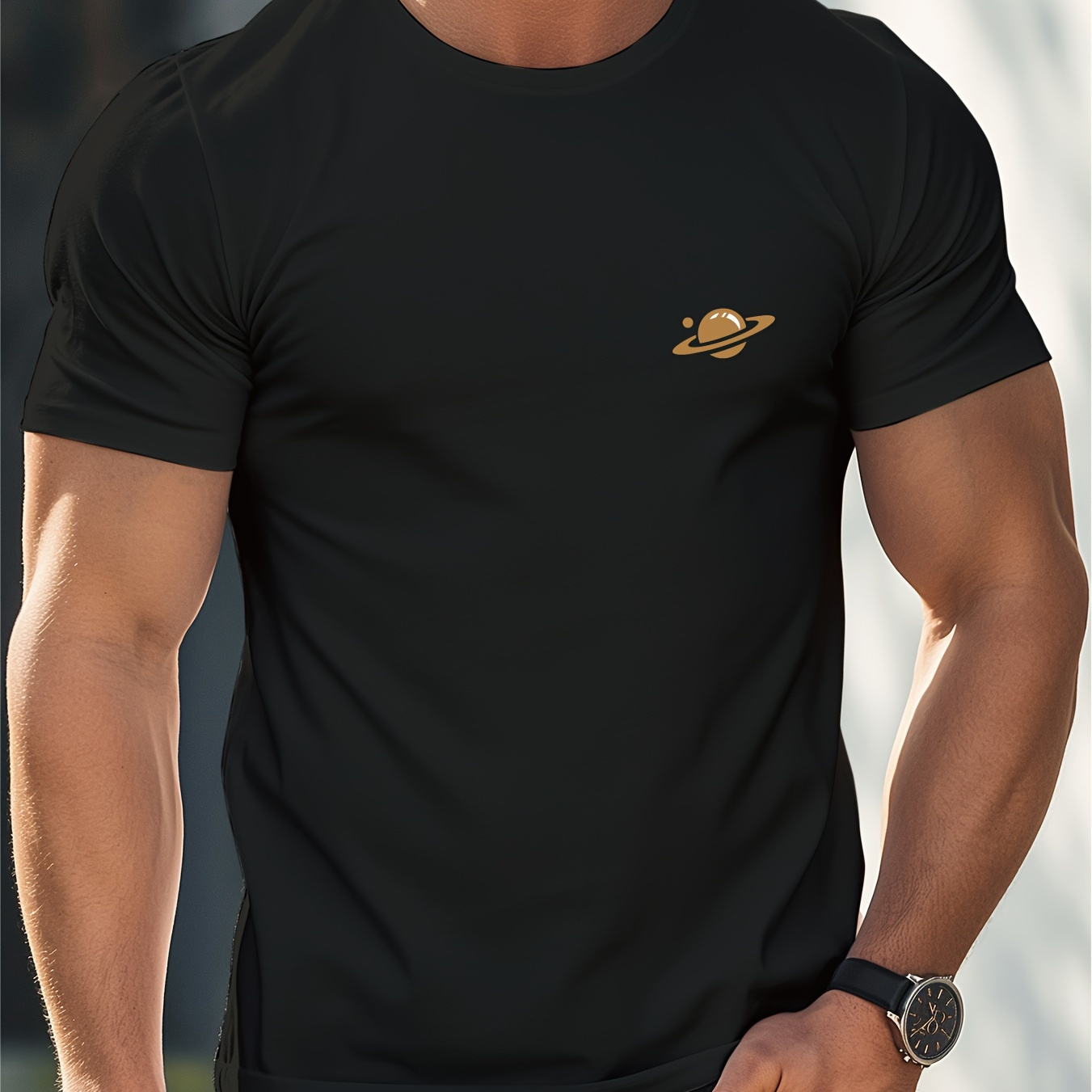 

Exquisite Embellishments... Graphic Printed Cotton Men's Comfort Fit T-shirt Cotton Men's