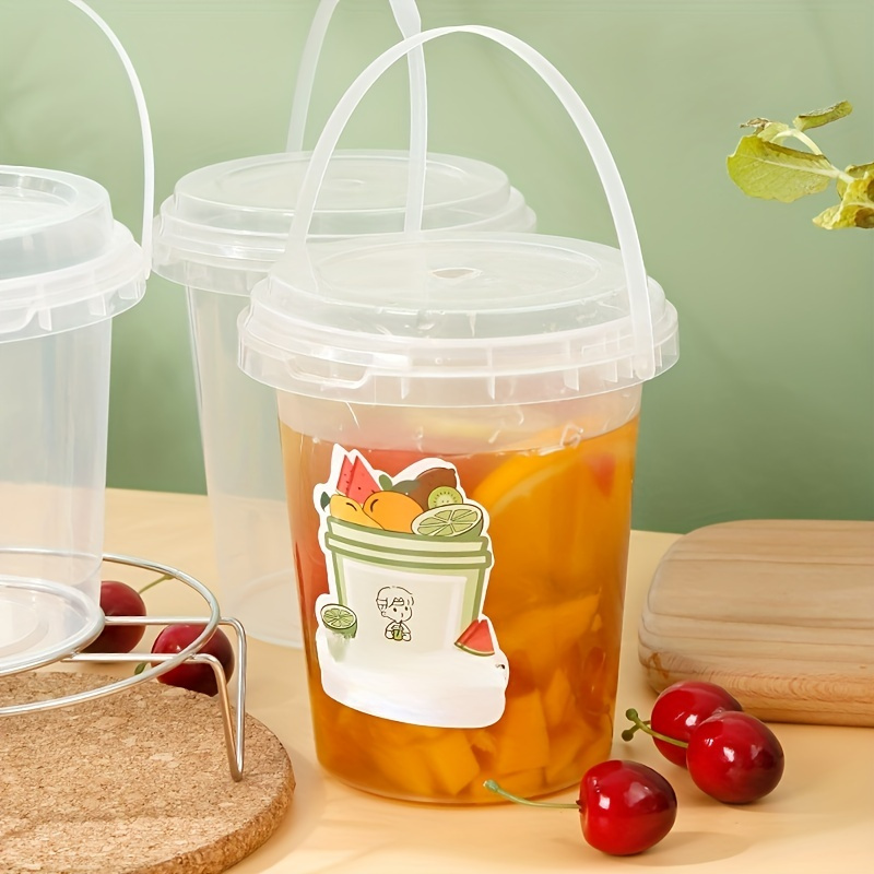 Disposable Milk Tea Plastic Cups Pp Plastic Cups - Temu