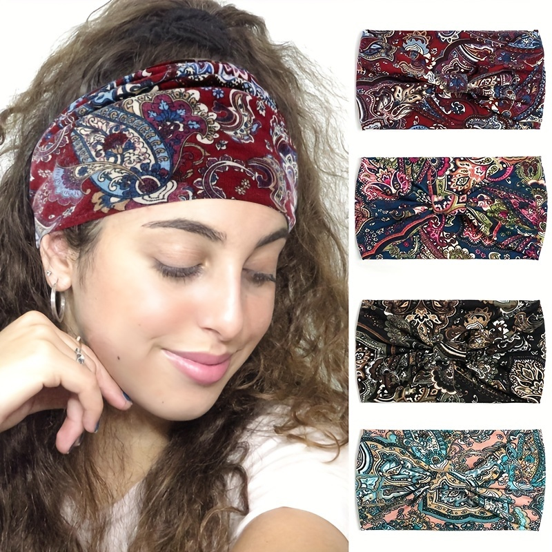 

Stay Stylish & Comfortable With This Bohemian Knotted Headband - Perfect For Outdoor Sports!