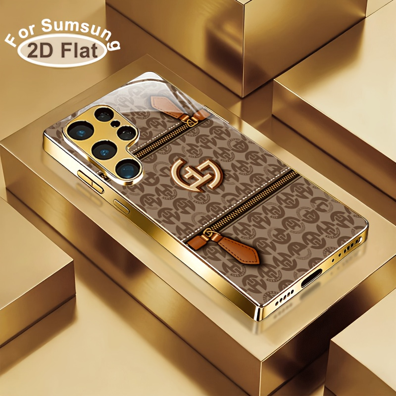 TEMU Phone Case: 2d Vintage Zipper Light Luxury High-end Brand Electroplated Case, Suitable For S26/s26 Plus/s26 Ultra/s25/s24/s23/s22/s21/s20/note
