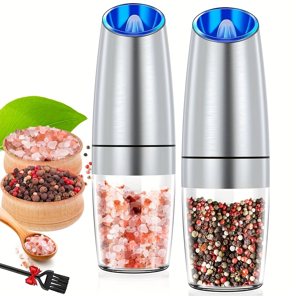 Pepper Grinder- Acrylic Salt and Pepper Shakers Adjustable Coarseness by  Ceramic Rotor kitchen accessories